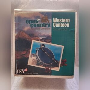 Open Country 4qrt Western Canteen  Colth Exterior And Galvanized Steel Band NEW